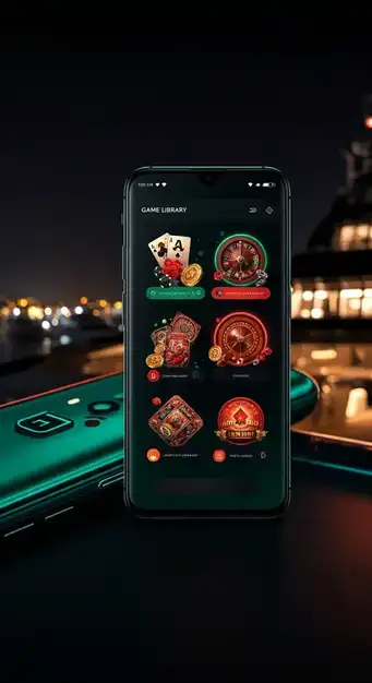 Un écran mobile vibrant affichant des jeux de machines à sous populaires comme 'Gates of Olympus' et 'Sweet Bonanza' de la vaste bibliothèque de Betonred Casino, mettant en valeur les commandes tactiles intuitives et l'expérience de jeu fluide.