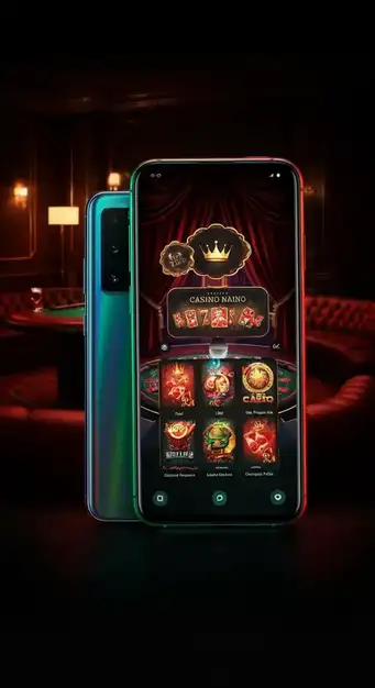 Interface de l'application mobile Betonred Casino montrant un jeu de machine à sous et le menu principal sur un écran de smartphone, soulignant une expérience de jeu mobile fluide.